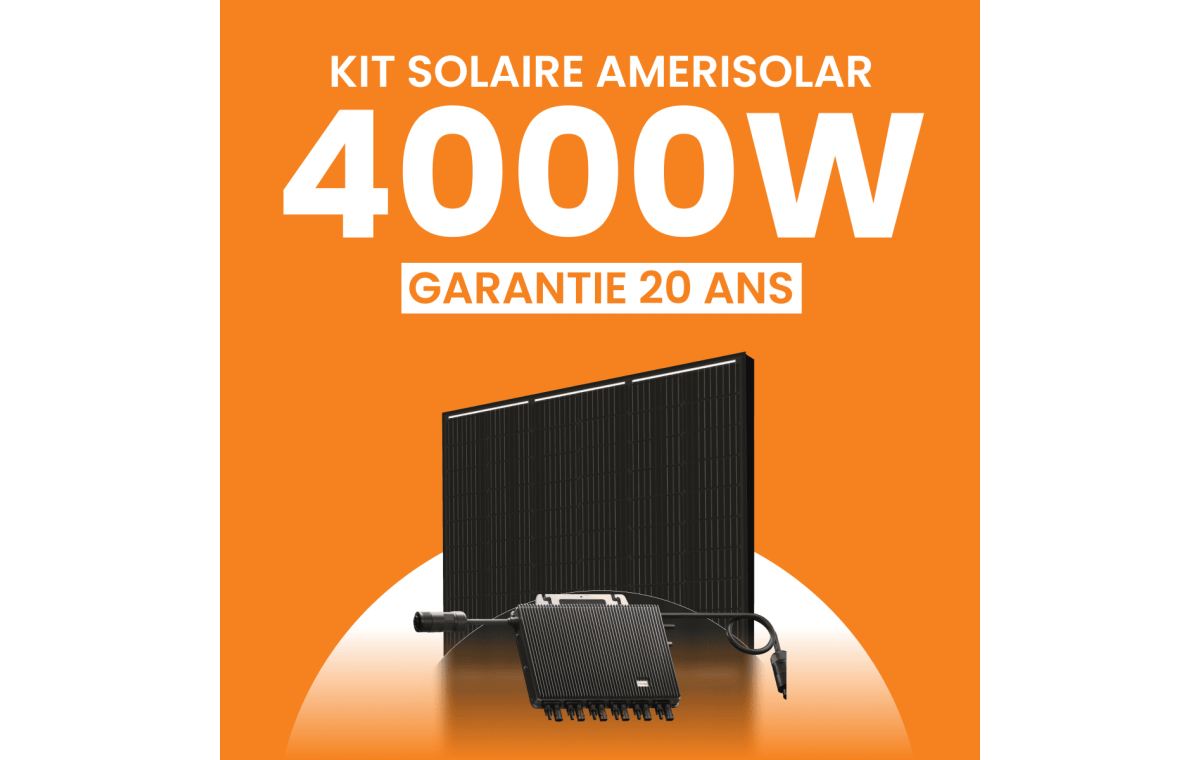Kit 4 Panneaux Solaires SORIA 400W + Onduleur 500W - Système Autonome, Monocristallin, Neuf