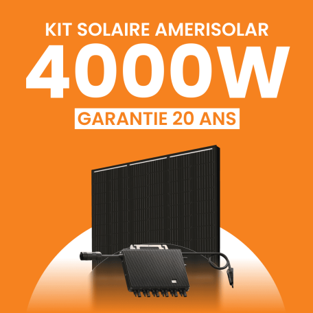 Kit solaire Autoconsommation 4000Wc Amerisolar - Micro-onduleur TSUN
