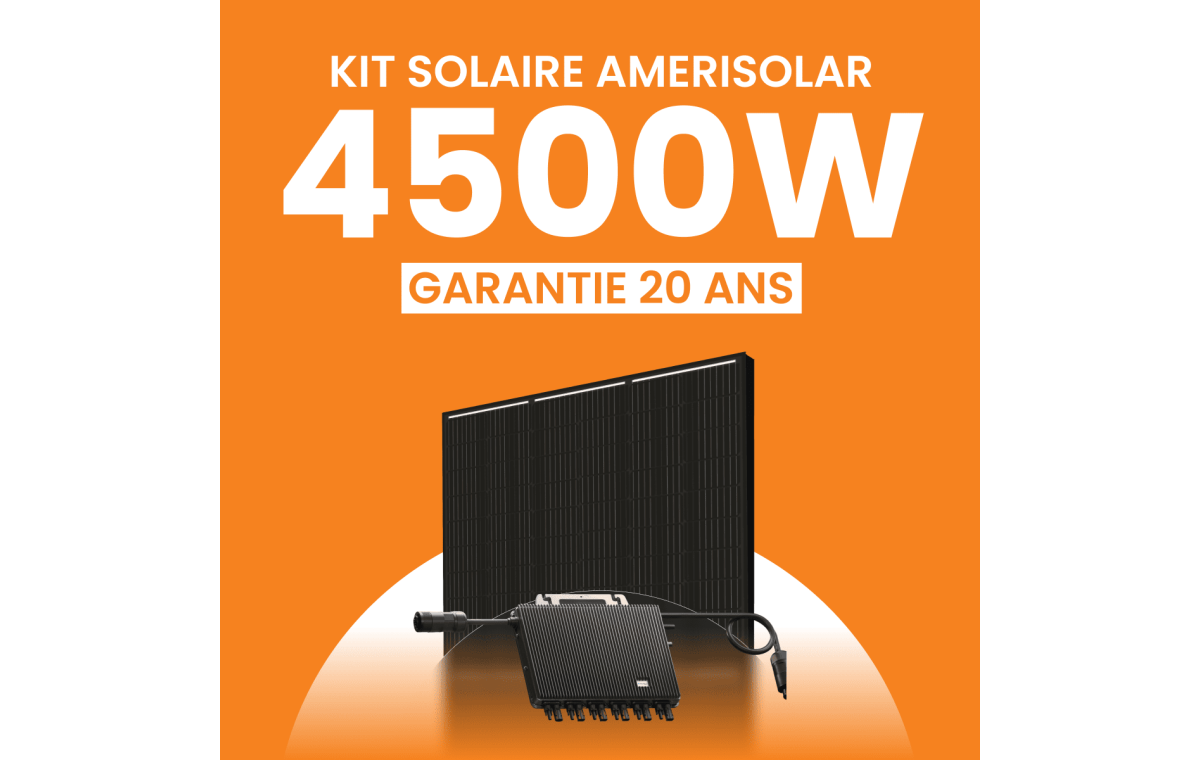 Kit solaire Autoconsommation 4500Wc Amerisolar - Micro-onduleur TSUN
