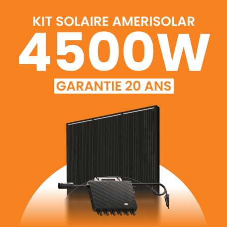 Kit solaire Autoconsommation 4500Wc Amerisolar - Micro-onduleur TSUN