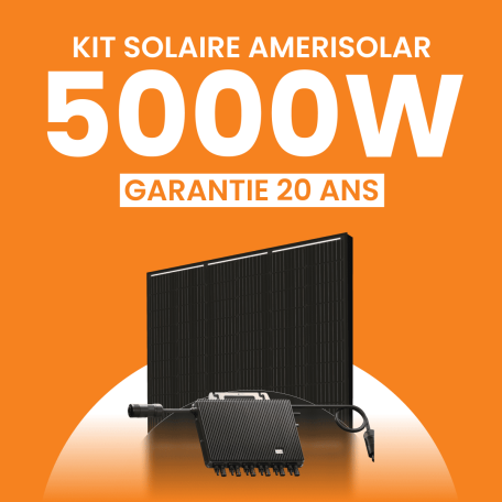 Kit solaire Autoconsommation 5000Wc Amerisolar - Micro-onduleur TSUN
