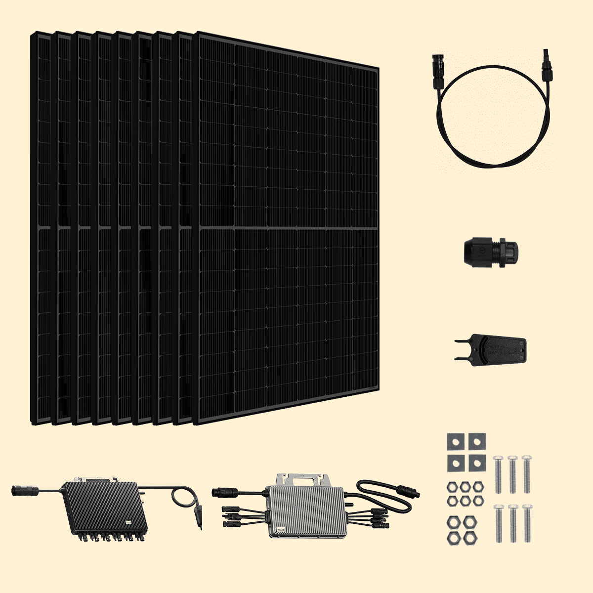 Kit solaire Autoconsommation 5000Wc Amerisolar - Micro-onduleur TSUN