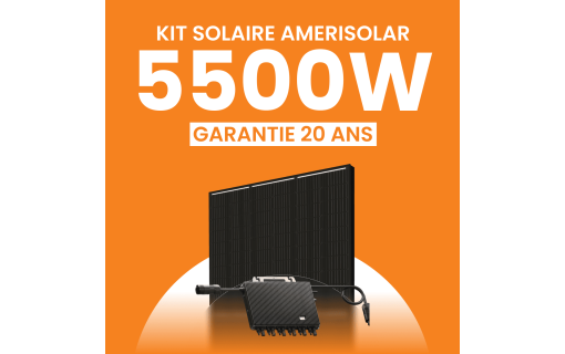Kit solaire Autoconsommation 5500Wc Amerisolar - Micro-onduleur TSUN