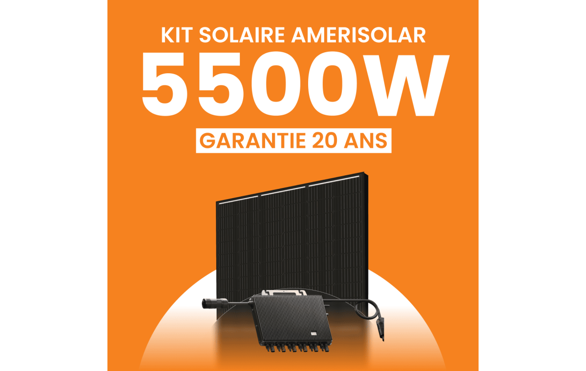 Kit solaire Autoconsommation 5500Wc Amerisolar - Micro-onduleur TSUN