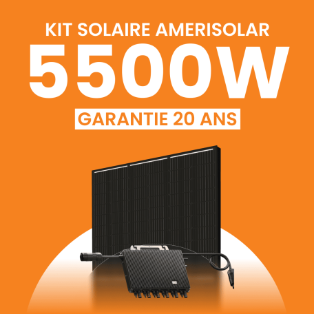 Kit solaire Autoconsommation 5500Wc Amerisolar - Micro-onduleur TSUN