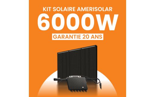 Kit solaire Autoconsommation 6000Wc Amerisolar - Micro-onduleur TSUN