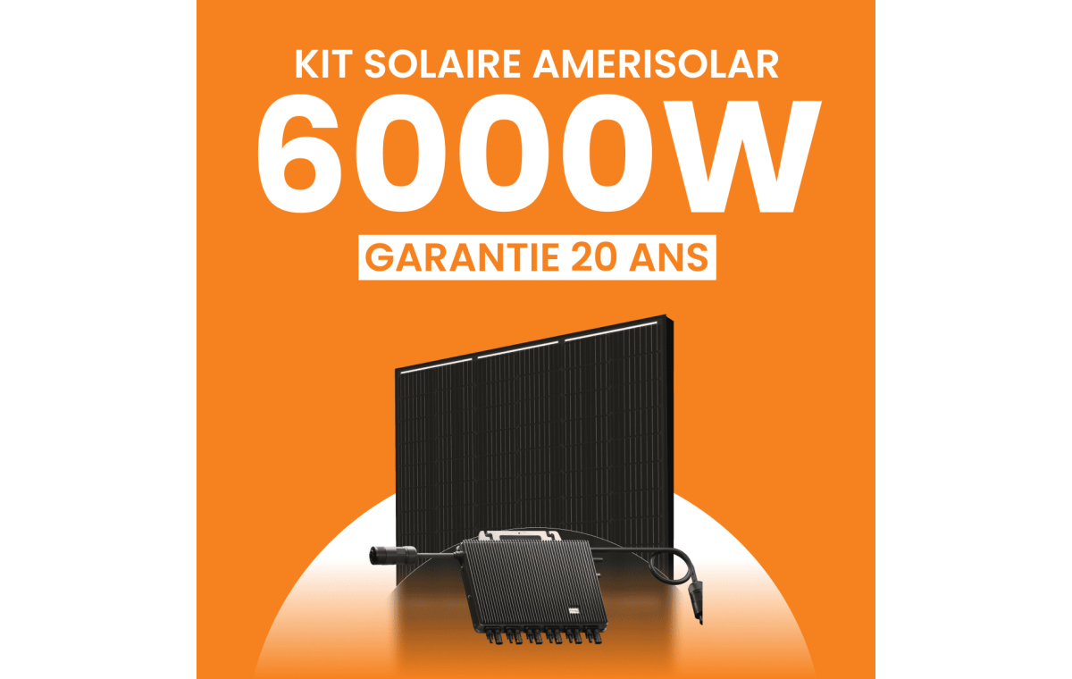 Kit solaire Autoconsommation 6000Wc Amerisolar - Micro-onduleur TSUN