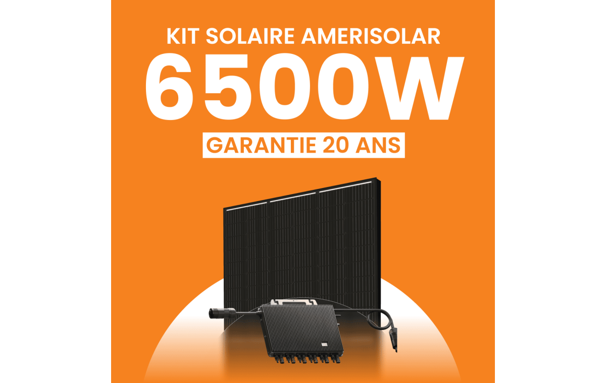 Kit solaire Autoconsommation 6500Wc Amerisolar - Micro-onduleur TSUN