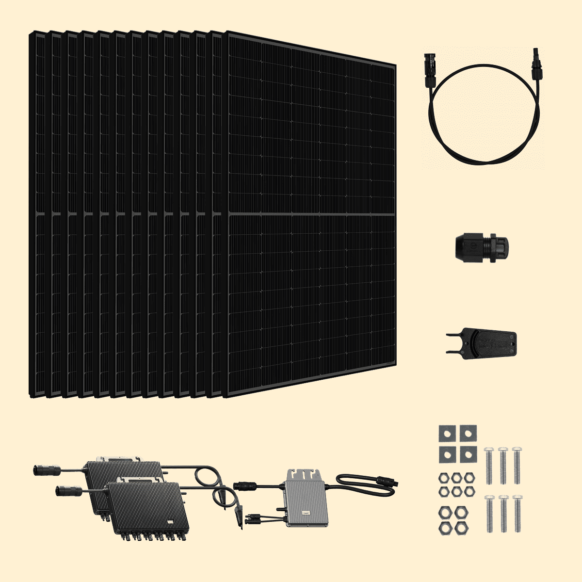 Kit solaire Autoconsommation 6500Wc Amerisolar - Micro-onduleur TSUN