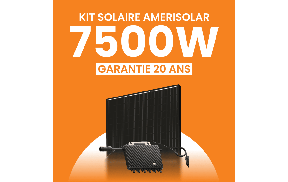 Kit solaire Autoconsommation 7500Wc Amerisolar - Micro-onduleur TSUN