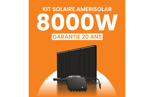 Kit solaire Autoconsommation 8000Wc Amerisolar - Micro-onduleur TSUN