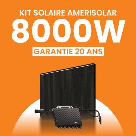 Kit solaire Autoconsommation 8000Wc Amerisolar - Micro-onduleur TSUN