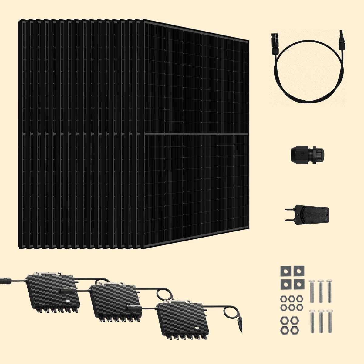 Kit solaire Autoconsommation 8500Wc Amerisolar - Micro-onduleur TSUN
