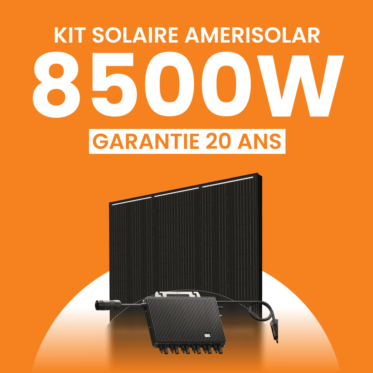 Kit solaire Autoconsommation 8500Wc Amerisolar - Micro-onduleur TSUN