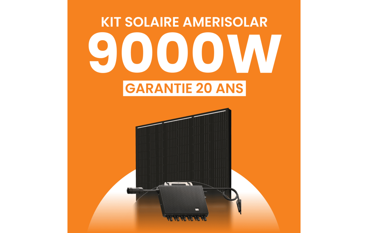 Kit solaire Autoconsommation 9000Wc Amerisolar - Micro-onduleur TSUN