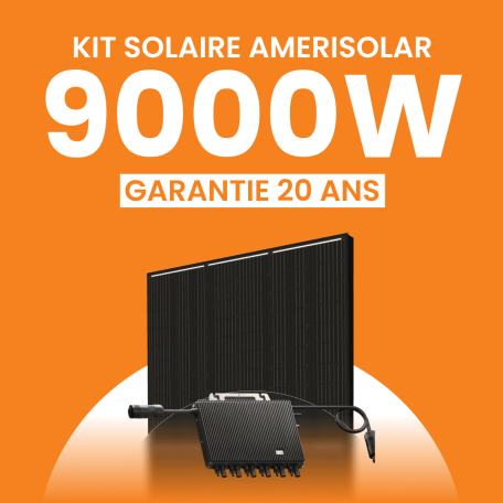 Kit solaire Autoconsommation 9000Wc Amerisolar - Micro-onduleur TSUN