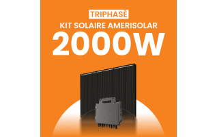 Kit solaire triphasé 2000W Amerisolar 500Wc – Micro-onduleur APSYSTEMS QT2