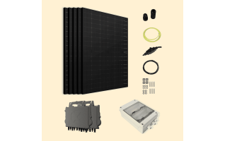 Kit solaire triphasé 2500W Amerisolar 500Wc – Micro-onduleur APSYSTEMS QT2