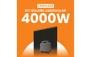 Kit solaire triphasé 4000W Amerisolar 500Wc – Micro-onduleur APSYSTEMS QT2