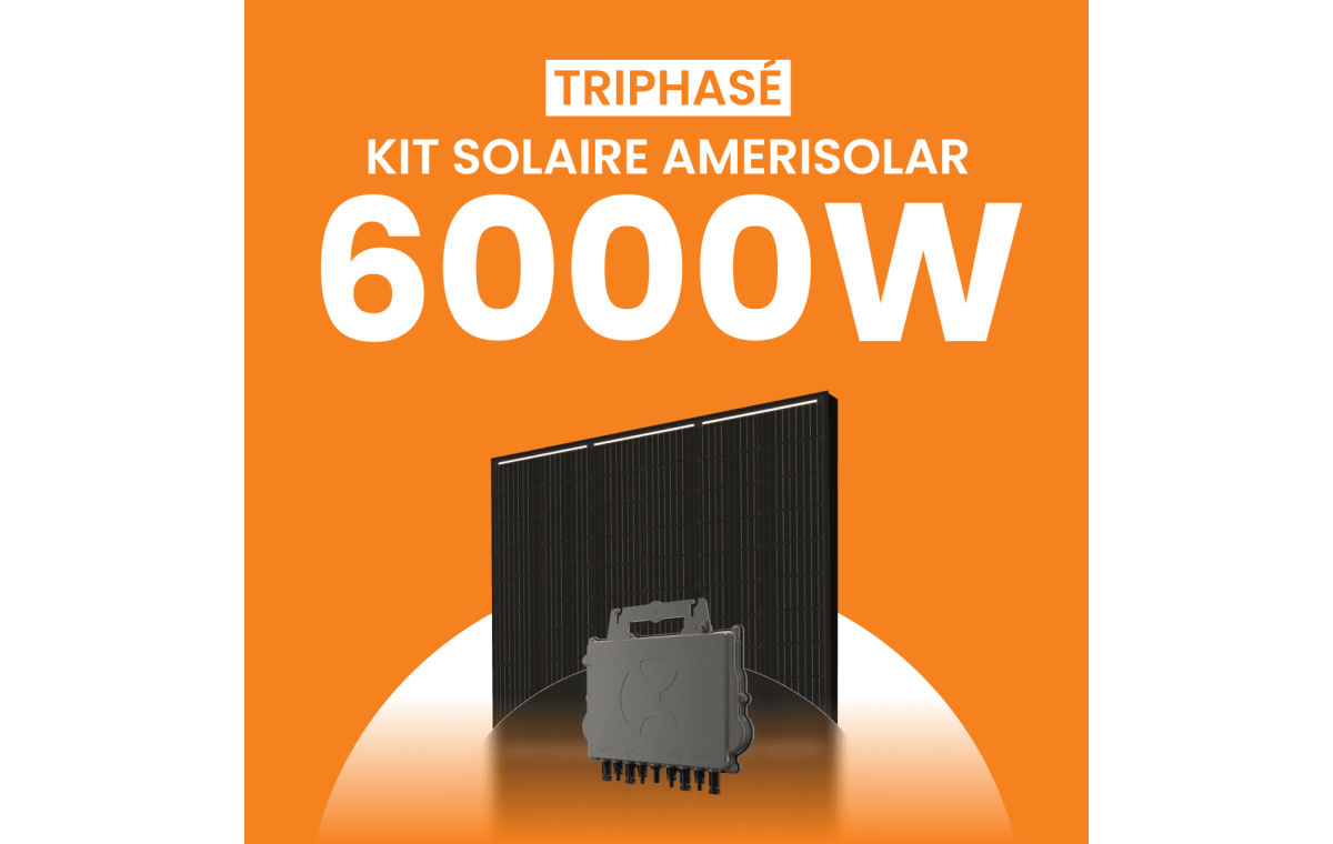 Kit solaire triphasé 6000W Amerisolar 500Wc – Micro-onduleur APSYSTEMS QT2