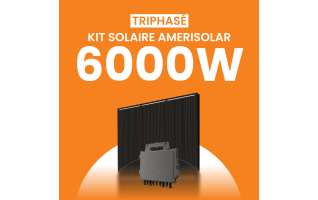 Kit solaire triphasé 6000W Amerisolar 500Wc – Micro-onduleur APSYSTEMS QT2