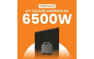 Kit solaire triphasé 6500W Amerisolar 500Wc – Micro-onduleur APSYSTEMS QT2