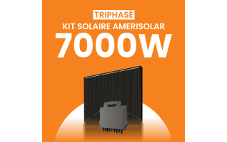 Kit solaire triphasé 7000W Amerisolar 500Wc – Micro-onduleur APSYSTEMS QT2