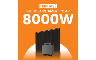 Kit solaire triphasé 8000W Amerisolar 500Wc – Micro-onduleur APSYSTEMS QT2