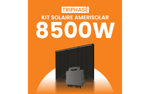Kit solaire triphasé 8500W Amerisolar 500Wc – Micro-onduleur APSYSTEMS QT2