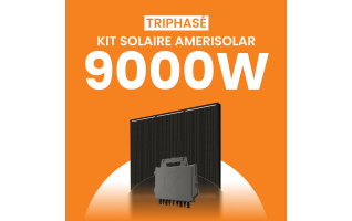 Kit solaire triphasé 9000W Amerisolar 500Wc – Micro-onduleur APSYSTEMS QT2