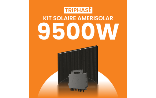 Kit solaire triphasé 9500W Amerisolar 500Wc – Micro-onduleur APSYSTEMS QT2