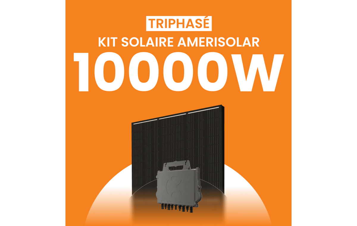 Kit solaire triphasé 10000W Amerisolar 500Wc – Micro-onduleur APSYSTEMS QT2