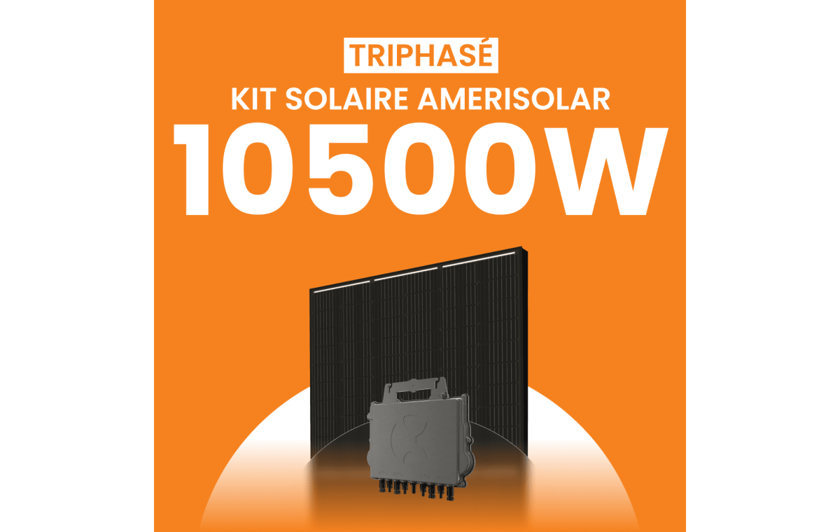 Kit solaire triphasé 10500W Amerisolar 500Wc – Micro-onduleur APSYSTEMS QT2