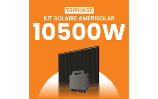 Kit solaire triphasé 10500W Amerisolar 500Wc – Micro-onduleur APSYSTEMS QT2