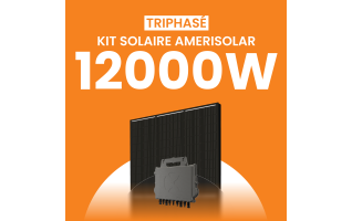Kit solaire triphasé 12000W Amerisolar 500Wc – Micro-onduleur APSYSTEMS QT2
