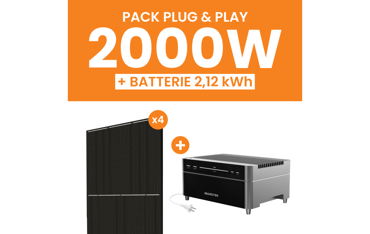 Kit 2000W Amerisolar - Batterie Marstek Venus A