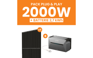 Kit 2000W Amerisolar - Batterie Anker Solarbank 3 E2700 Pro