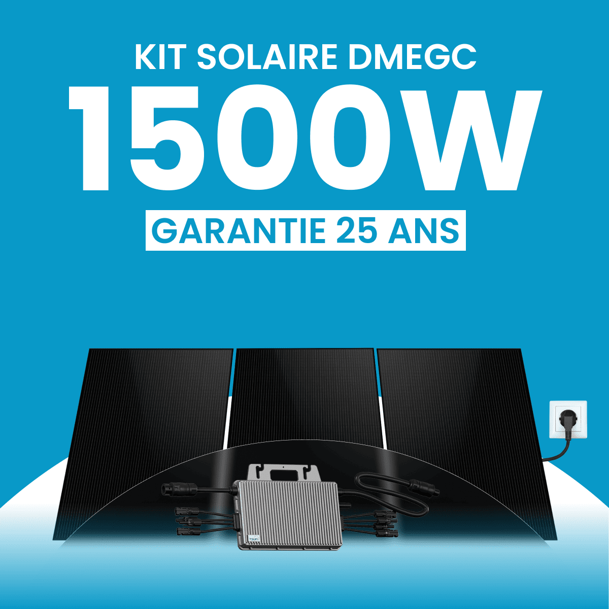 Kit solaire plug & play 1500W DMEGC – Micro-onduleur TSUN MS2000