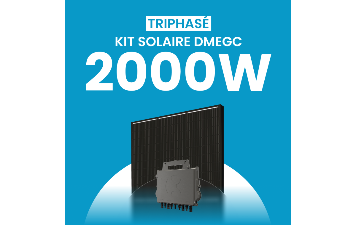 Kit solaire 2000W DMEGC – Micro-onduleurs QT2 Triphasé