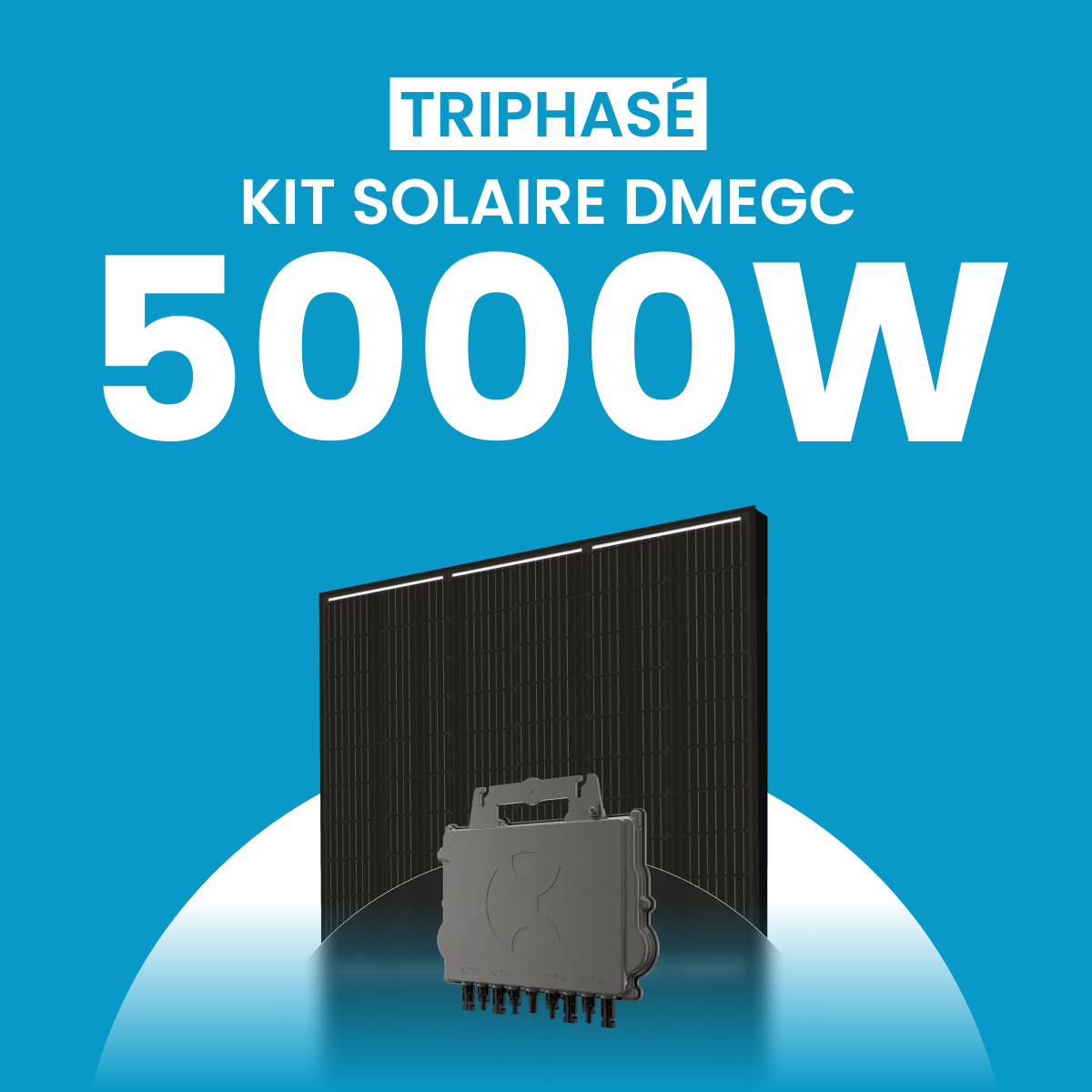 Kit solaire 5000W DMEGC – Micro-onduleurs QT2 Triphasé
