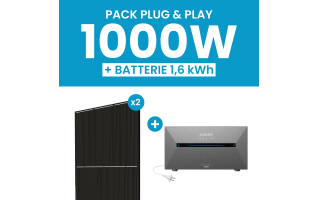 Kit 1000W DMEGC - Batterie Anker Solarbank 2 E1600 AC