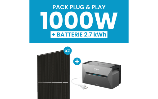 Kit 1000W DMEGC - Batterie Anker Solarbank 3 E2700 Pro