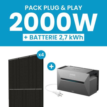 Kit 2000W DMEGC - Batterie Anker Solarbank 3 E2700 Pro
