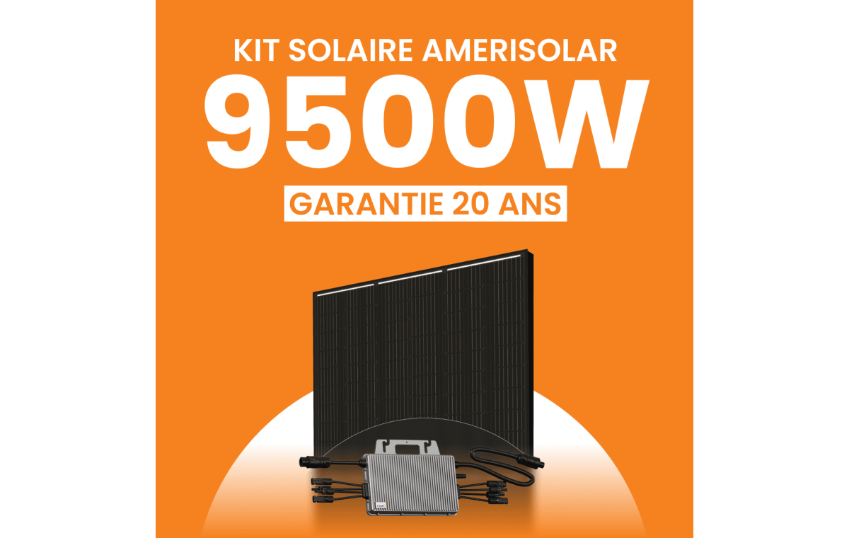 Kit solaire Autoconsommation 9500Wc Amerisolar - Micro-onduleur TSUN
