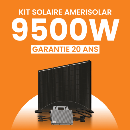 Kit solaire Autoconsommation 9500Wc Amerisolar - Micro-onduleur TSUN