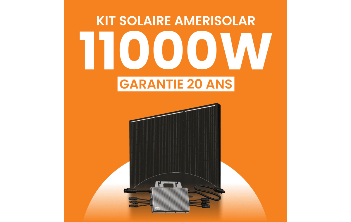 Kit solaire Autoconsommation 11000Wc Amerisolar - Micro-onduleur TSUN
