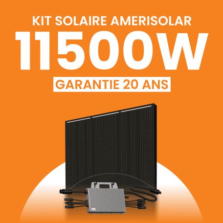 Kit solaire Autoconsommation 11500Wc Amerisolar - Micro-onduleur TSUN