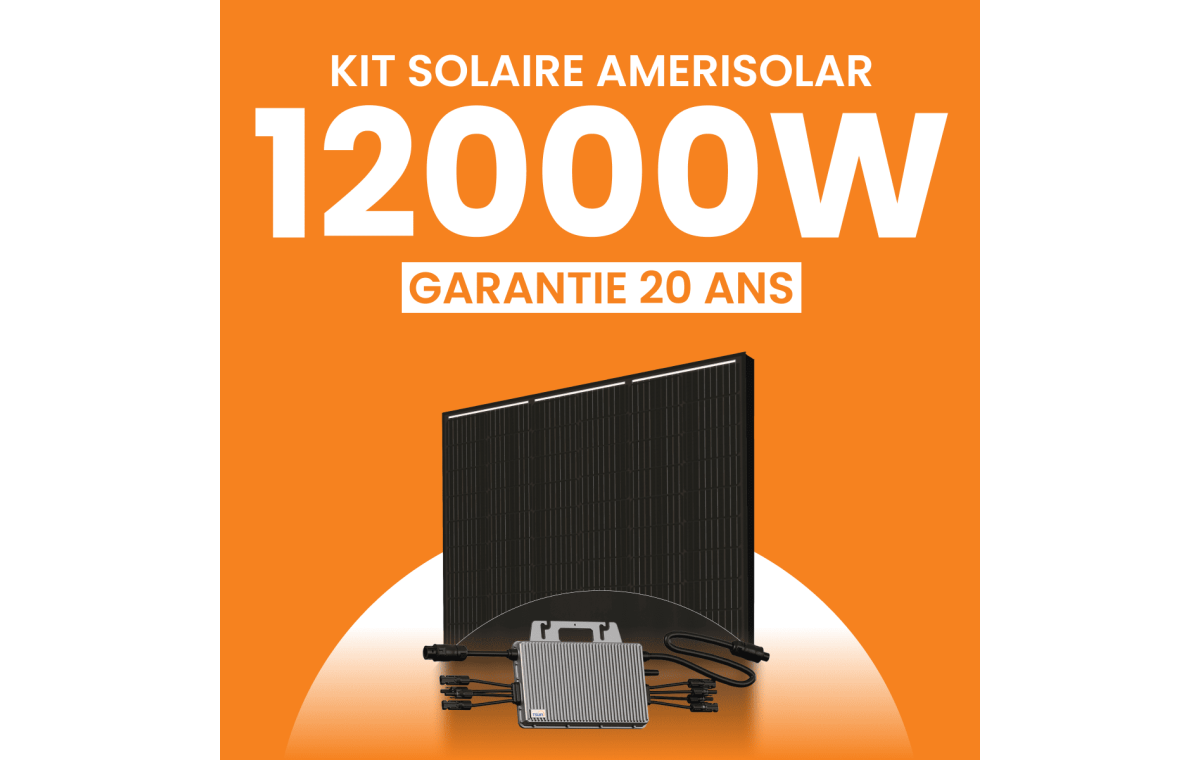 Kit solaire Autoconsommation 12000Wc Amerisolar - Micro-onduleur TSUN