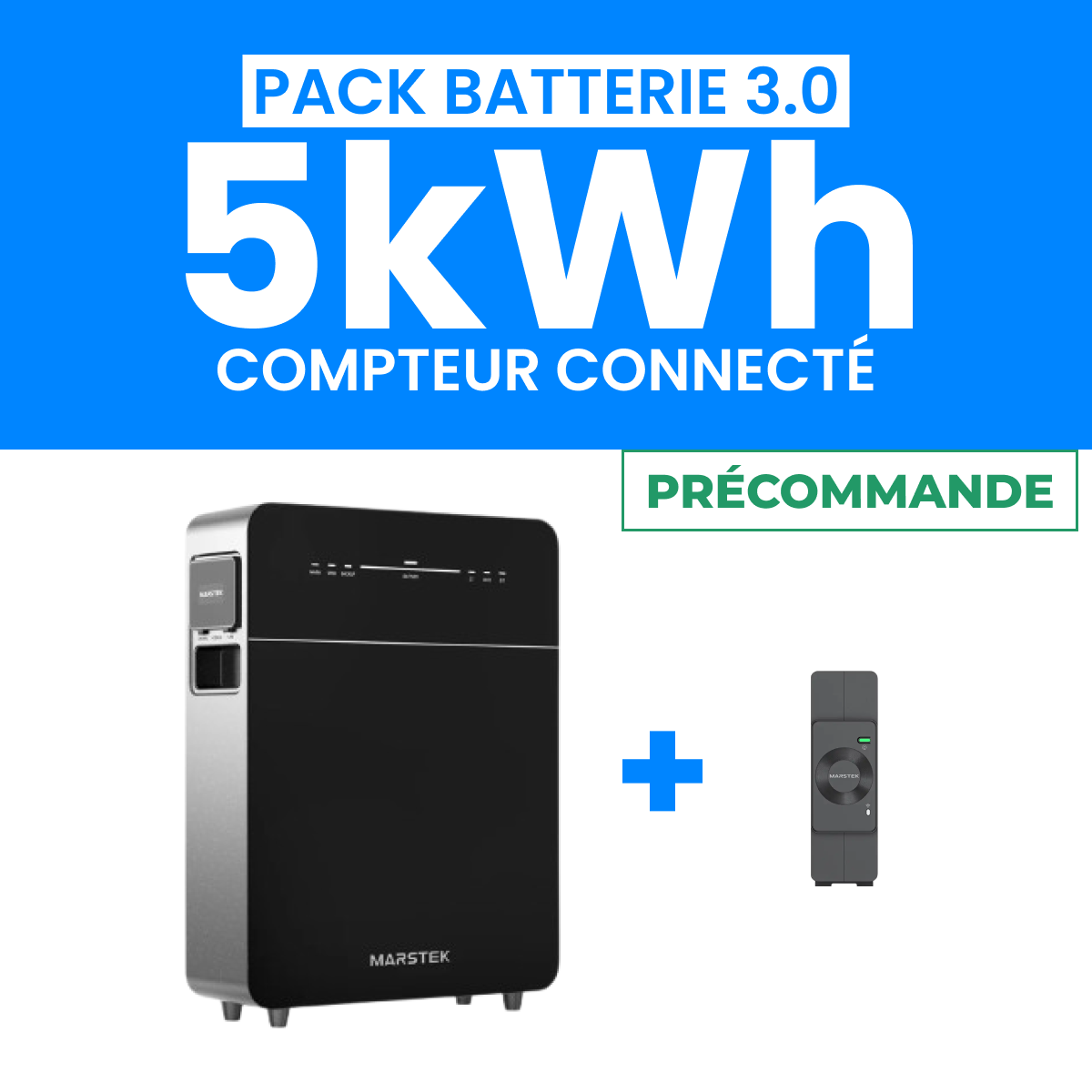 Pack Batterie MARSTEK VENUS E 5kWh 3.0 + Compteur CT002