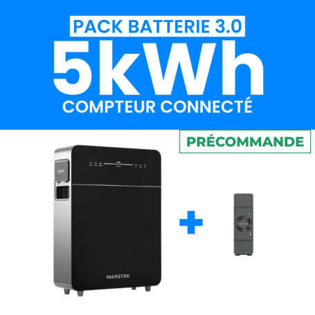 Pack Batterie MARSTEK VENUS E 5kWh 3.0 + Compteur CT002